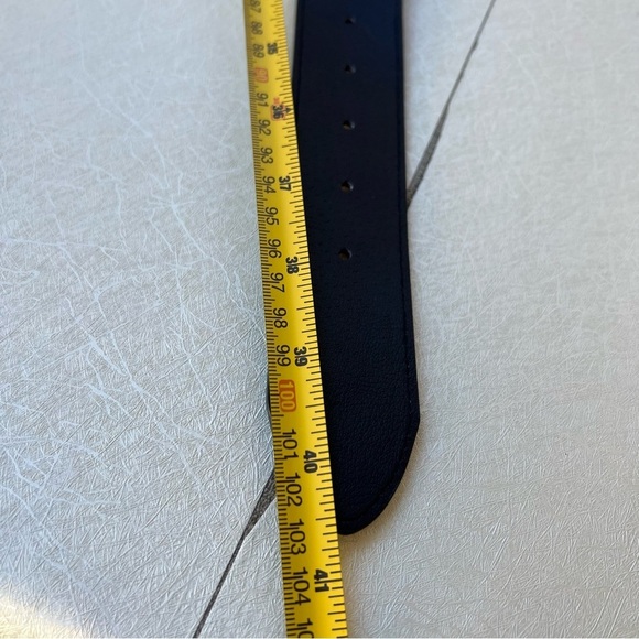 Juicy Couture Rhinestone Black Belt with Gold Heart Buckle